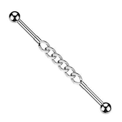 Connecting Chain Industrial Barbell - 316L Stainless Steel