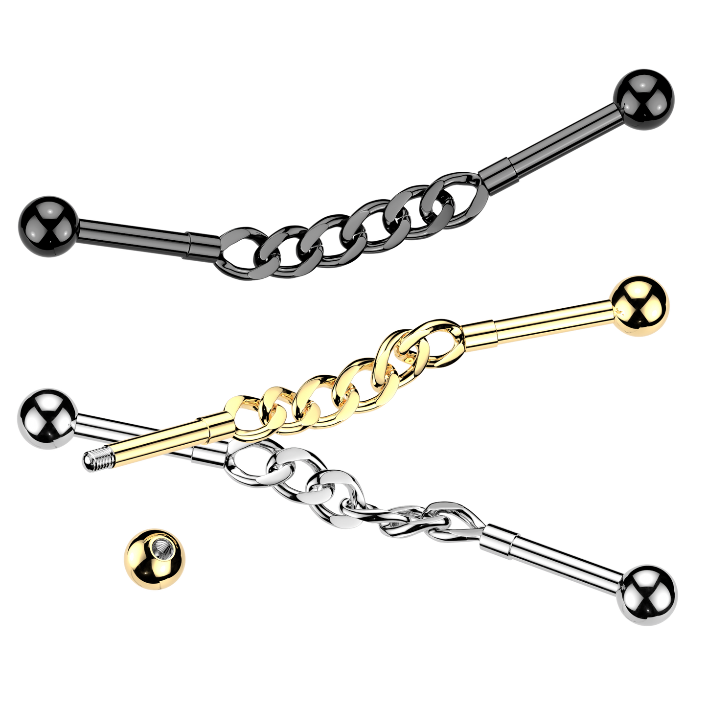 Connecting Chain Industrial Barbell - 316L Stainless Steel