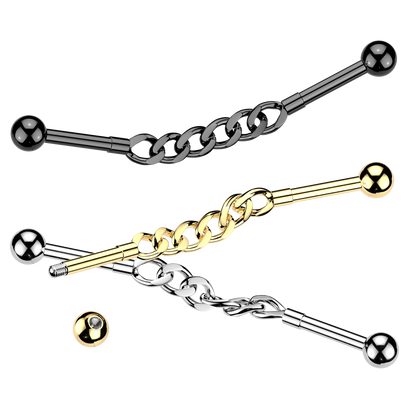 Connecting Chain Industrial Barbell - 316L Stainless Steel