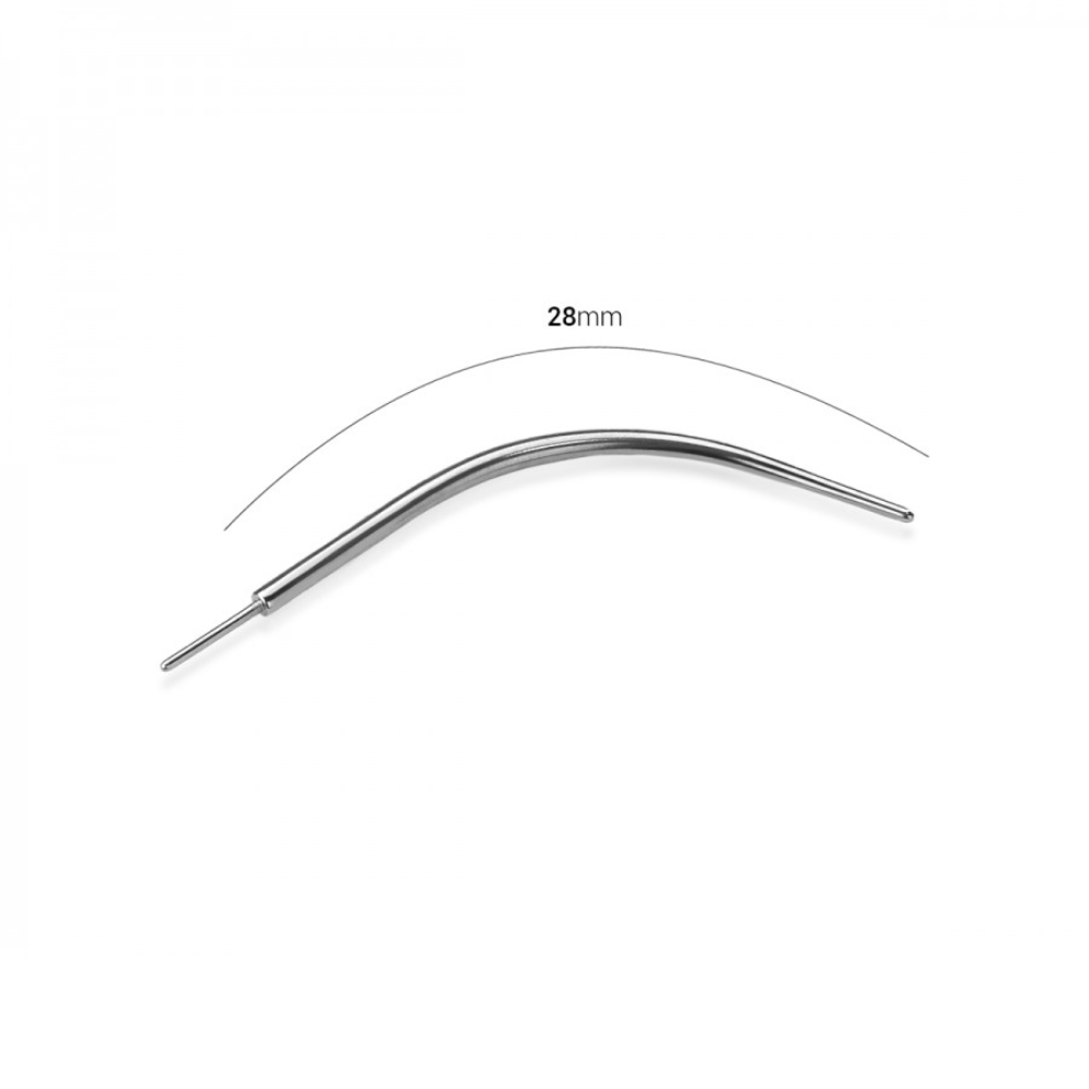 Curved Threadless Jewelry Applicator - 316L Stainless Steel