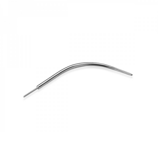 Curved Threadless Jewelry Applicator - 316L Stainless Steel