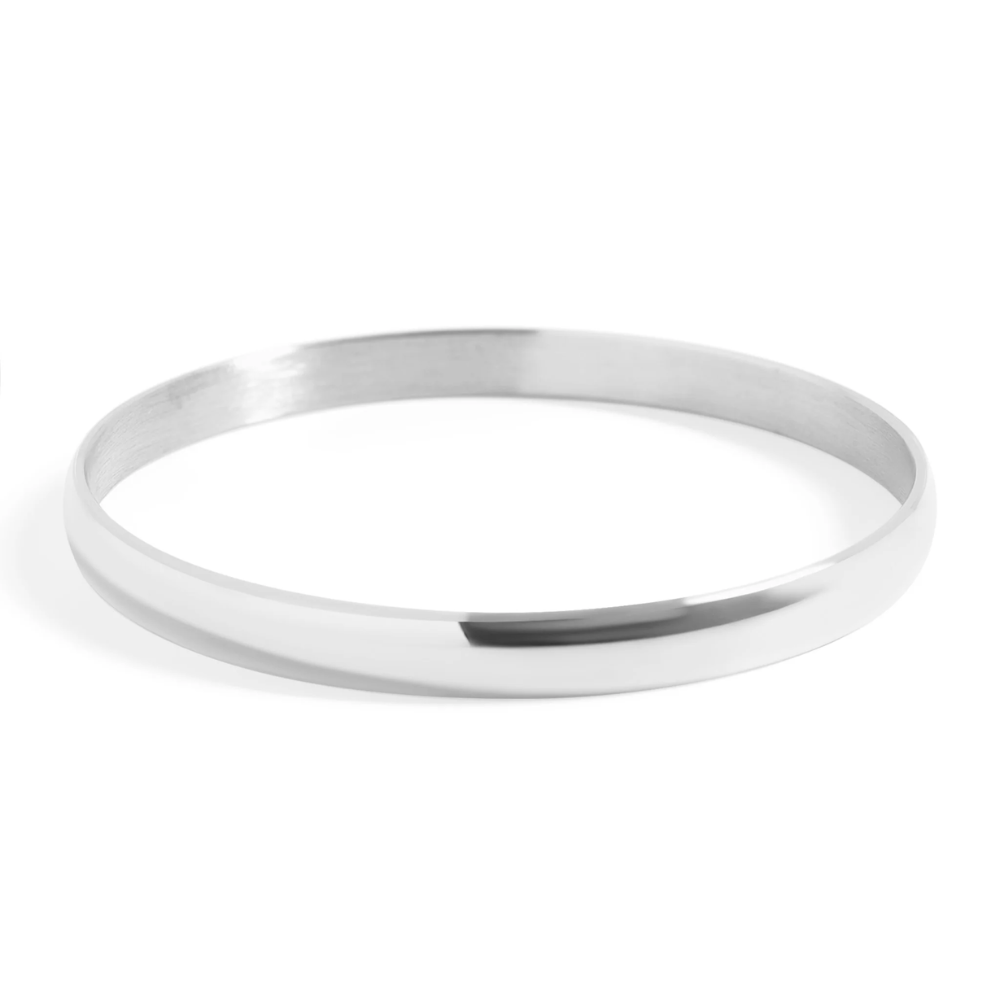 6mm Thick Bangle Bracelet - 316L Stainless Steel