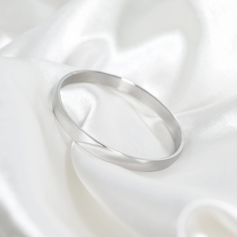 6mm Thick Bangle Bracelet - 316L Stainless Steel