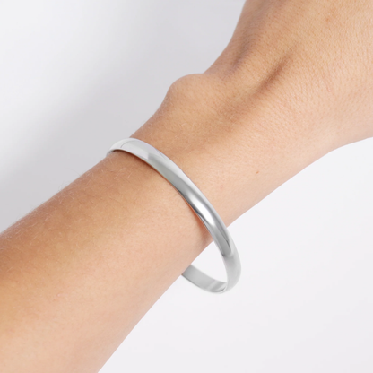 6mm Thick Bangle Bracelet - 316L Stainless Steel