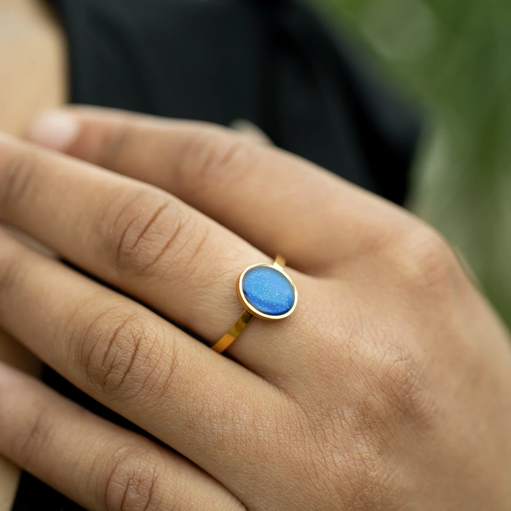 Oval Mood Ring - 316L Stainless Steel