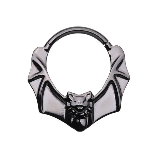 Bat Center Hinged Segment Ring - 316L Stainless Steel