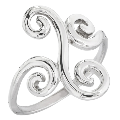 Multi Spiral Ring - Stainless Steel