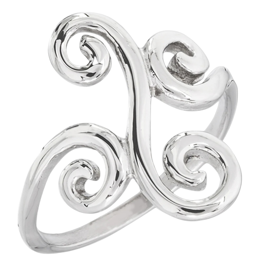 Multi Spiral Ring - Stainless Steel