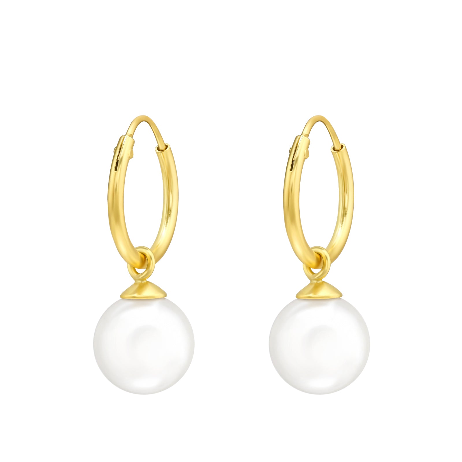 PEARL STARDUST PEARL HOOP EARRINGS - Lele Sadoughi