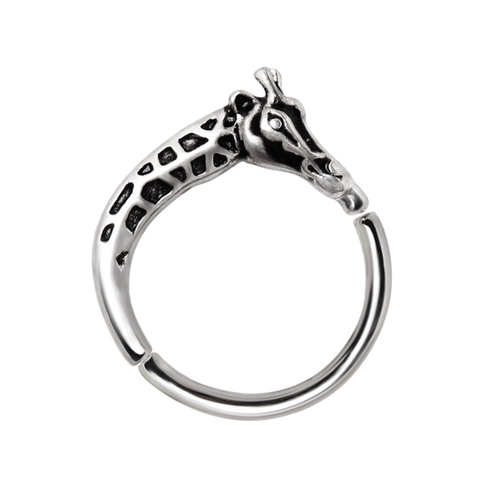 Giraffe Seamless Ring - Silver Plated Stainless Steel