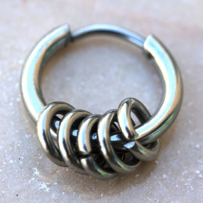 Multi Rings Circular Hinged Segment Clicker Ring
 - 316L Stainless Steel