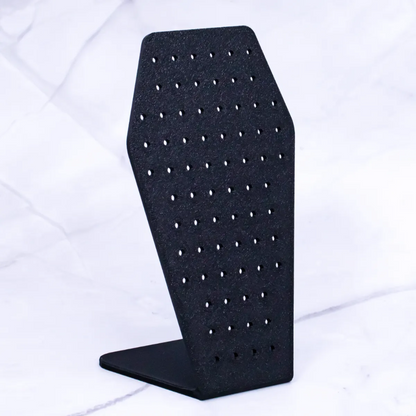 Black Coffin Shaped Jewelry Stud Display