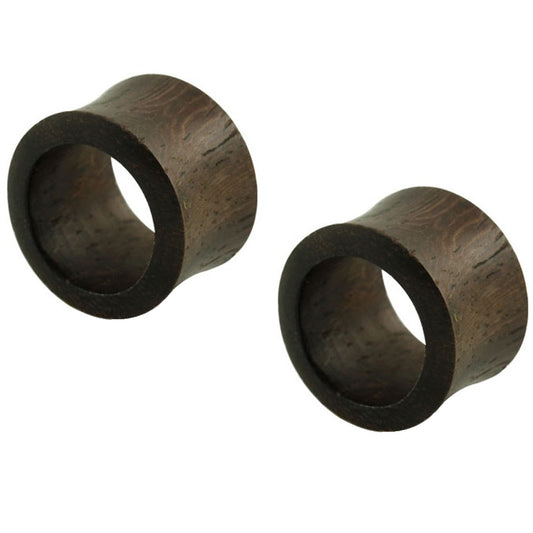 Organic Sono Wood Double Flared Tunnels - Pair