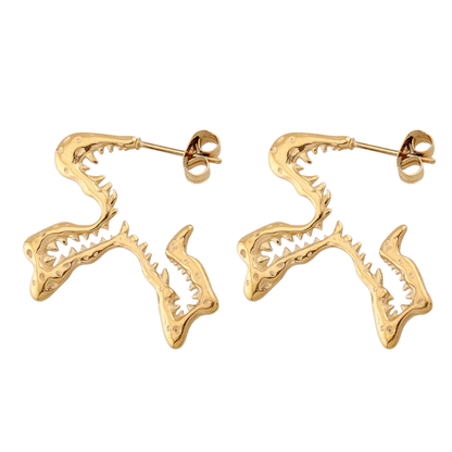 Gothic Fang Earrings - Pair - 316L Stainless Steel