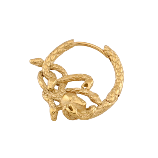 Gothic Snake Medusa Earring - 316L Stainless Steel