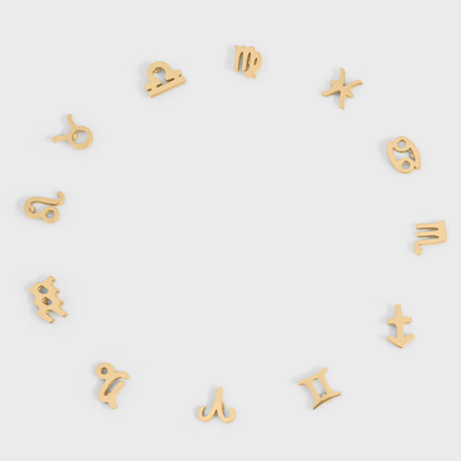 Zodiac Stud Earrings - Pair - 316L Stainless Steel