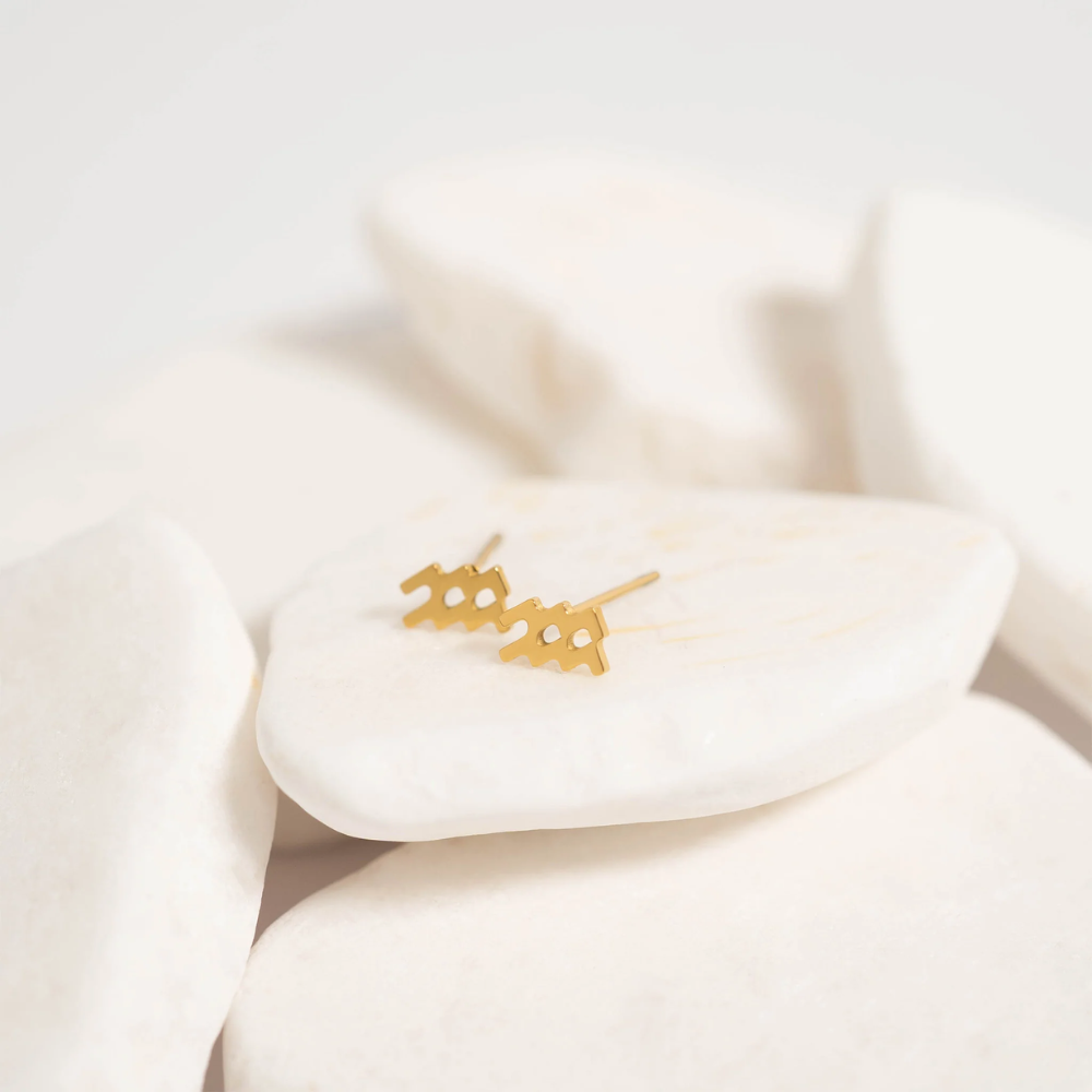 Zodiac Stud Earrings - Pair - 316L Stainless Steel