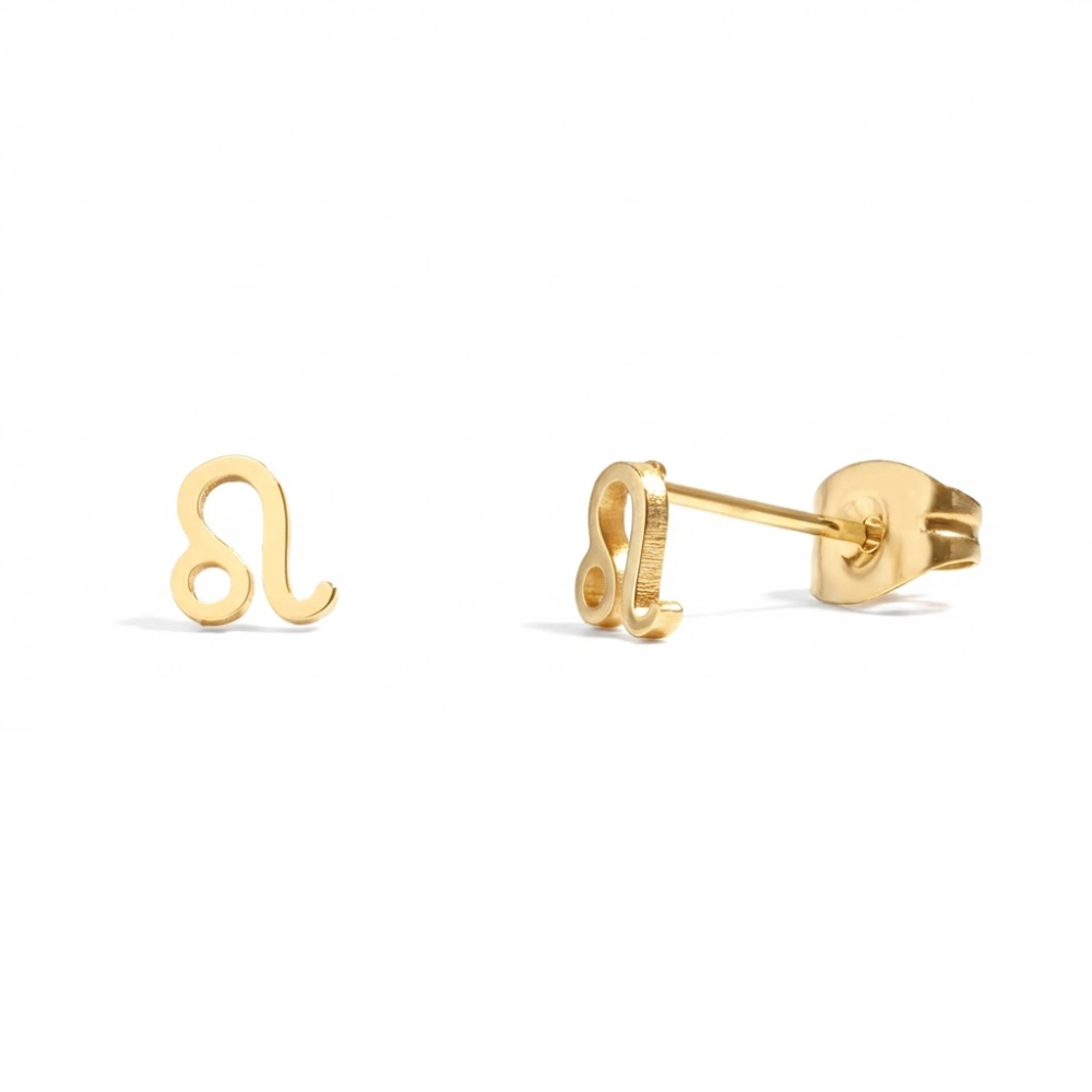 Zodiac Stud Earrings - Pair - 316L Stainless Steel