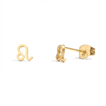 Zodiac Stud Earrings - Pair - 316L Stainless Steel