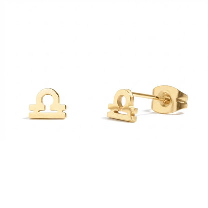 Zodiac Stud Earrings - Pair - 316L Stainless Steel