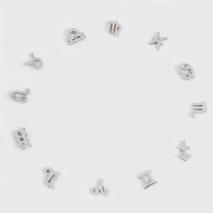 Zodiac Stud Earrings - Pair - 316L Stainless Steel