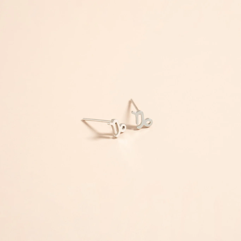 Zodiac Stud Earrings - Pair - 316L Stainless Steel
