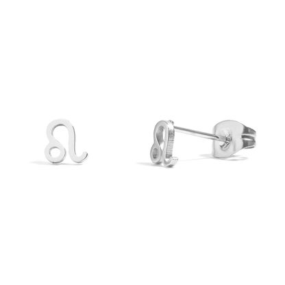 Zodiac Stud Earrings - Pair - 316L Stainless Steel