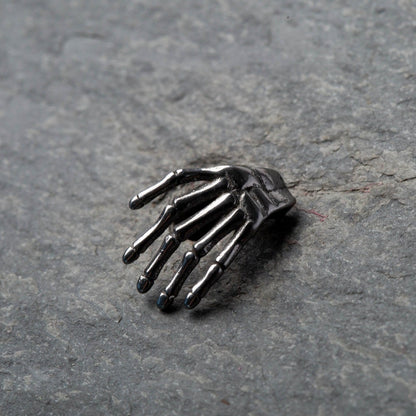 Skeleton Hand Barbell Piercing Stud - Surgical Steel