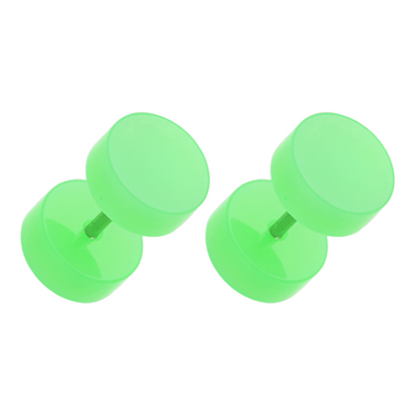 Neon Acrylic Fake Plugs - Pair
