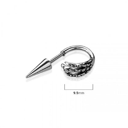 Dragon Claw with Spike End Cartilage Hoop - 316L Stainless Steel