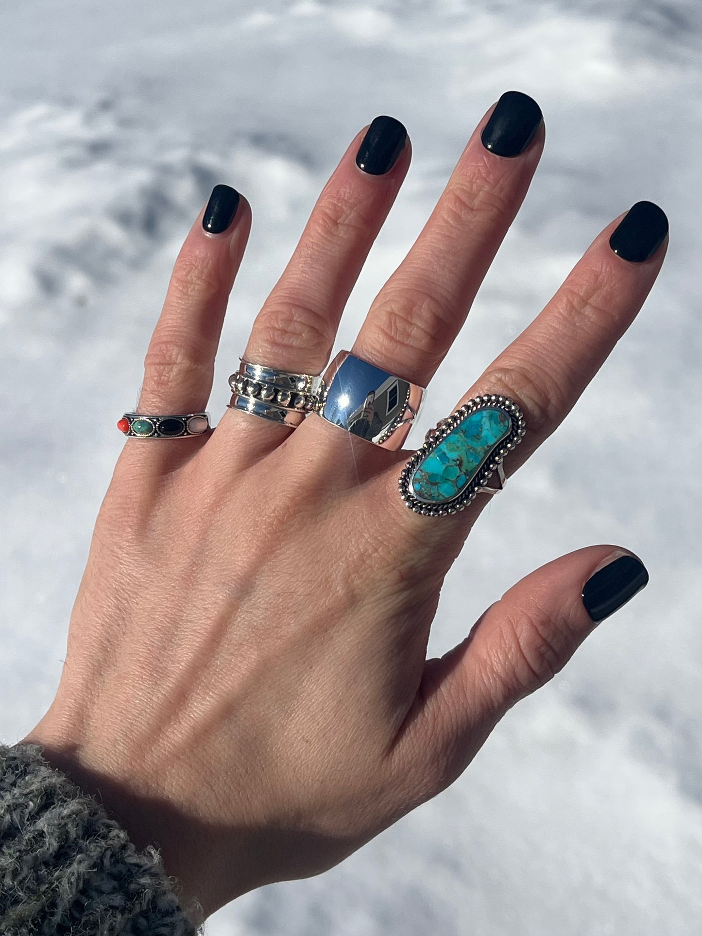 Beaded Bali Band Ring - 925 Sterling Silver