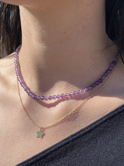 Star Pendant Necklace - Gold Plated 925 Sterling Silver