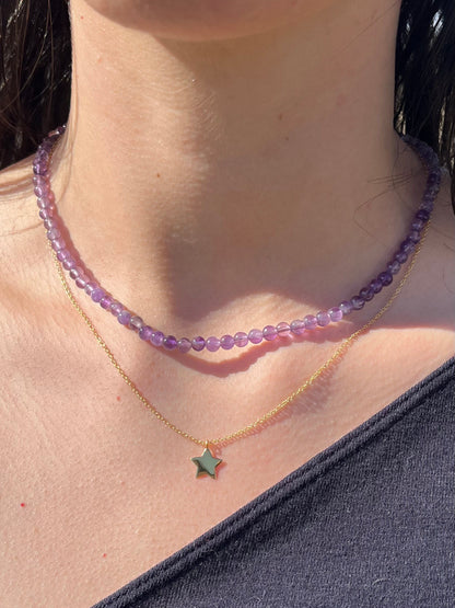 Star Pendant Necklace - Gold Plated 925 Sterling Silver