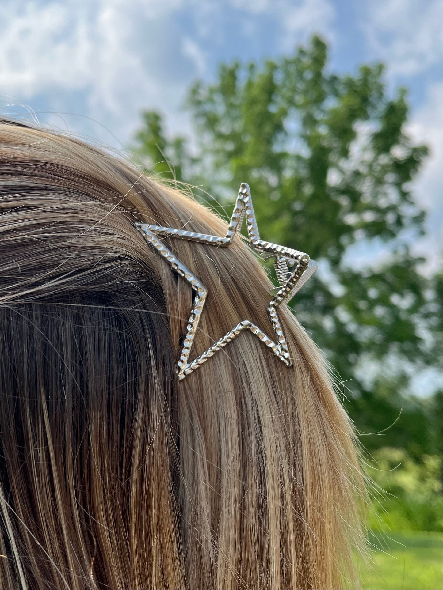 Metal Star Shaped Claw Hair Clip