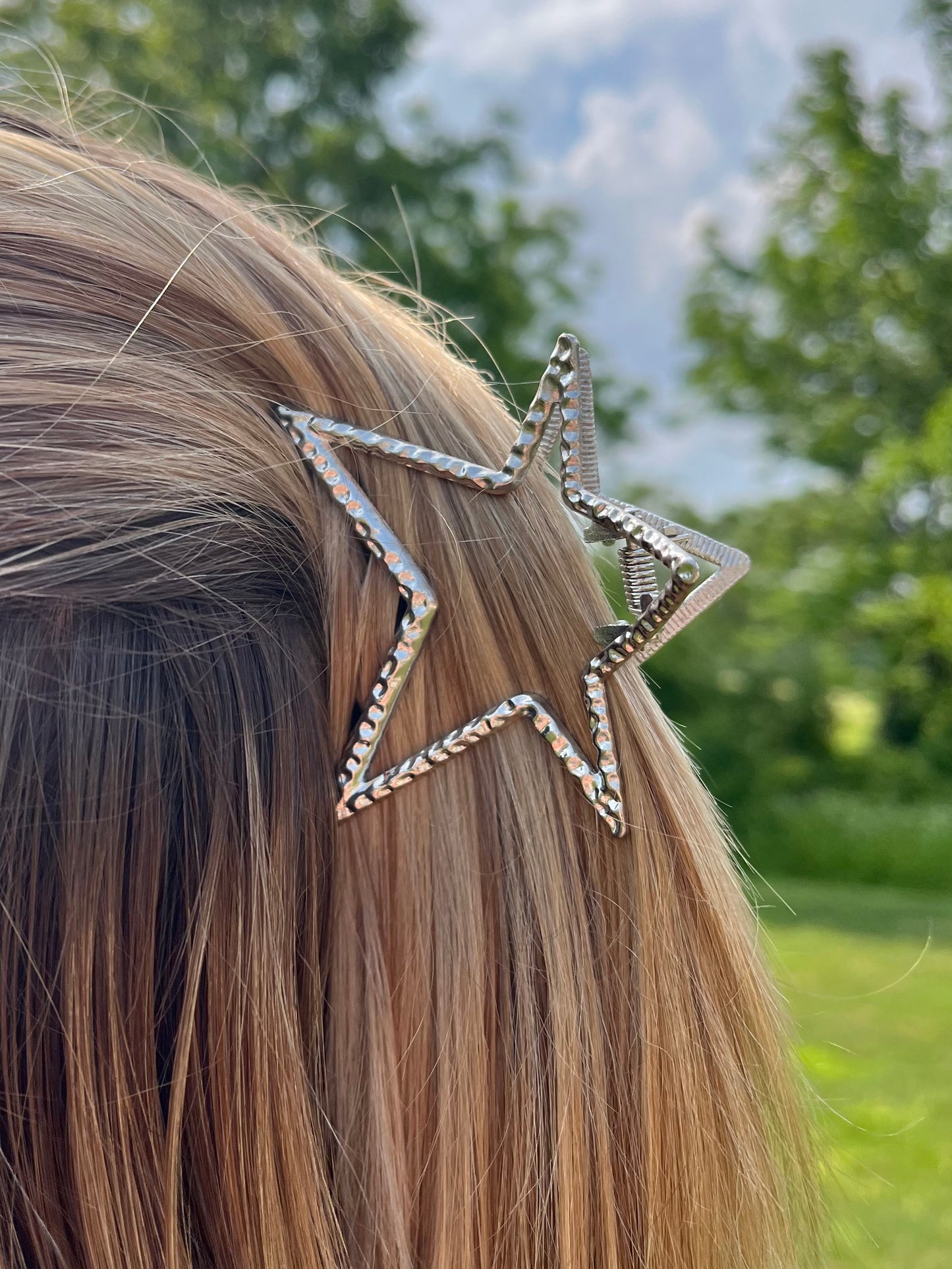 Metal Star Shaped Claw Hair Clip