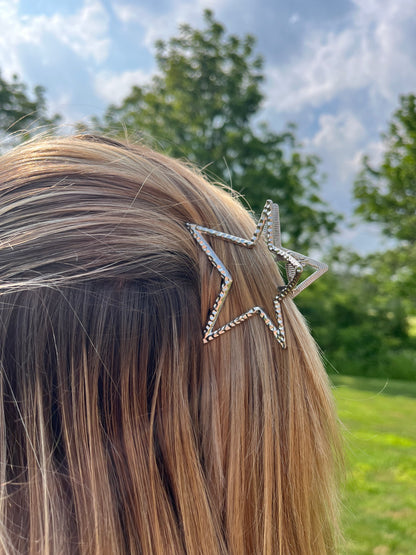 Metal Star Shaped Claw Hair Clip