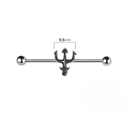 Trident Industrial Barbell - 316L Stainless Steel