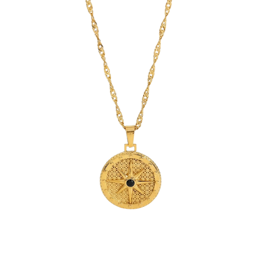 North Star Pendant Necklace - Stainless Steel
