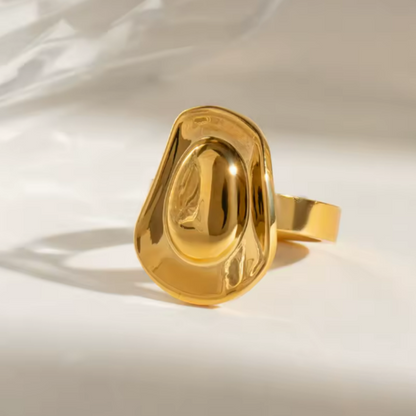Cowboy Hat Ring - 18k Gold Plated Stainless Steel