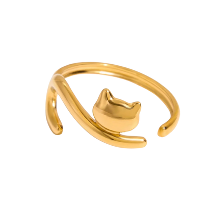 Adjustable Cat Ring - Stainless Steel