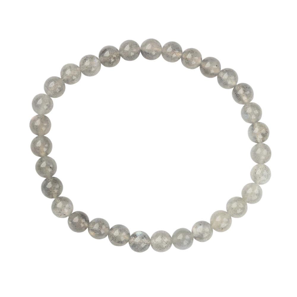 Labradorite Stone Bead Stretch Bracelet