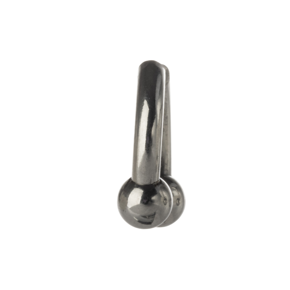 Faux Stretched 8GA Ball Ends Horseshoe Septum Barbell - Stainless Steel