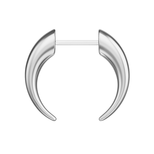 Faux Stretched 8GA Septum Pincher Ring - Stainless Steel
