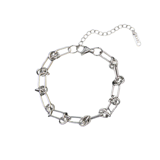 Ball Knot Chain Bracelet - Stainless Steel