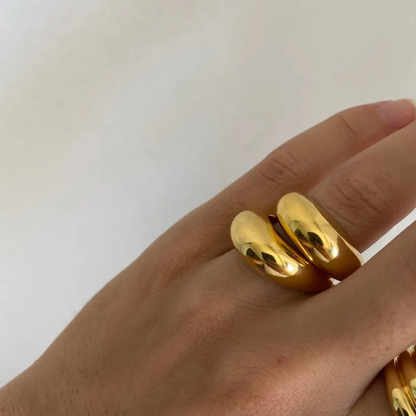 Dome Chunky Statement Ring - 304 Stainless Steel