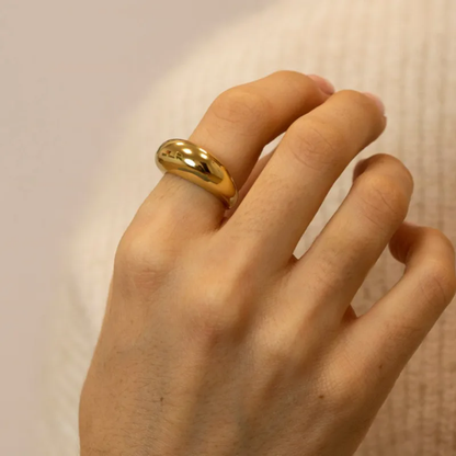Dome Chunky Statement Ring - 304 Stainless Steel