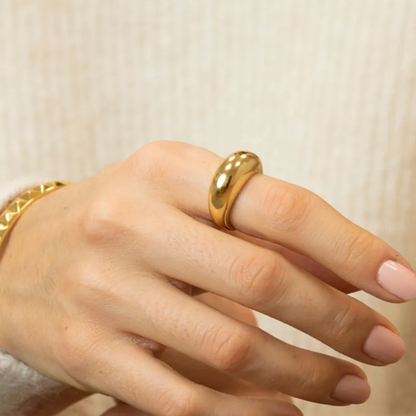 Dome Chunky Statement Ring - 304 Stainless Steel