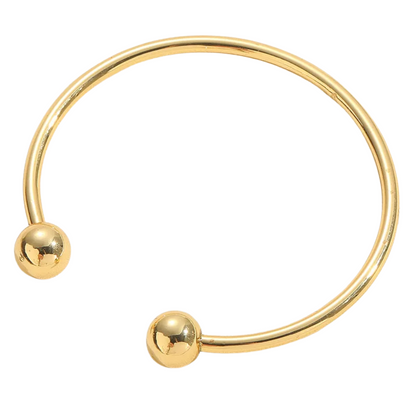 Open Ball End Cuff Bracelet