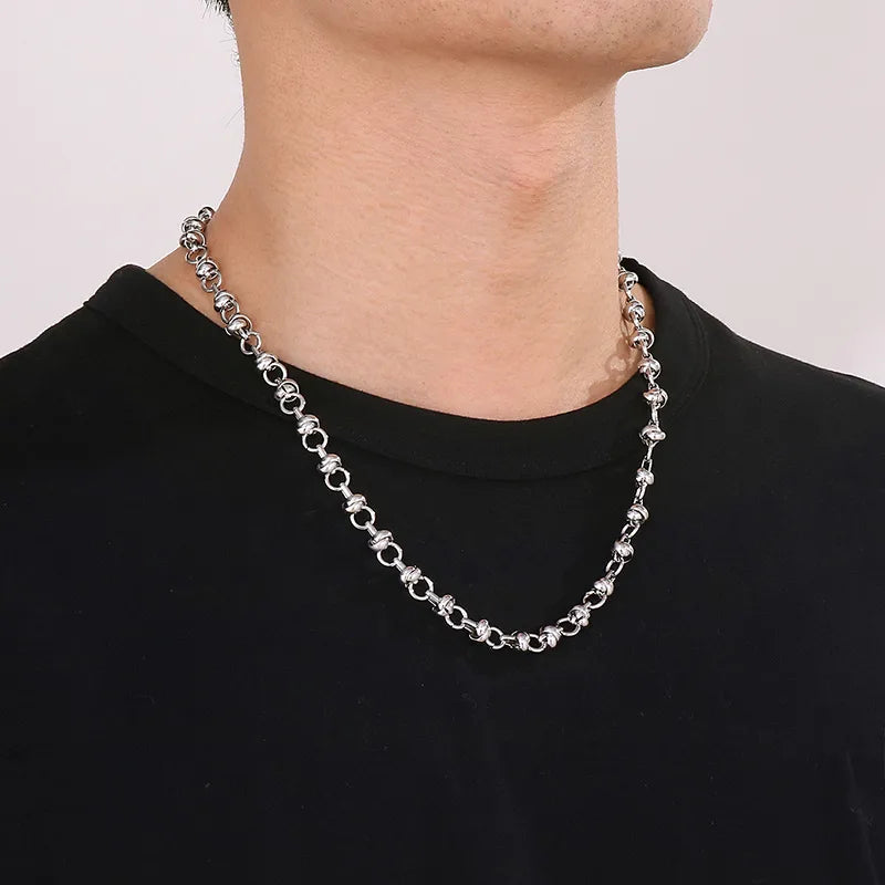 Knot Chain Necklace - Stainless Steel