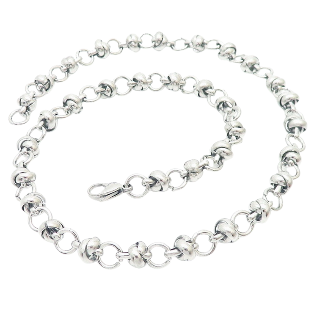 Knot Chain Necklace - Stainless Steel